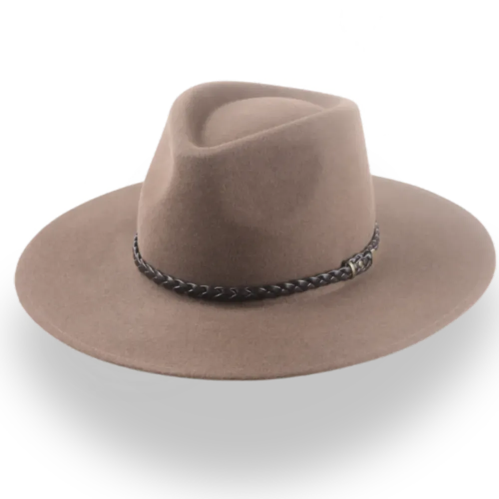 Chapeau fedora d’outback taupe du désert | Bush Agnoulita Hats