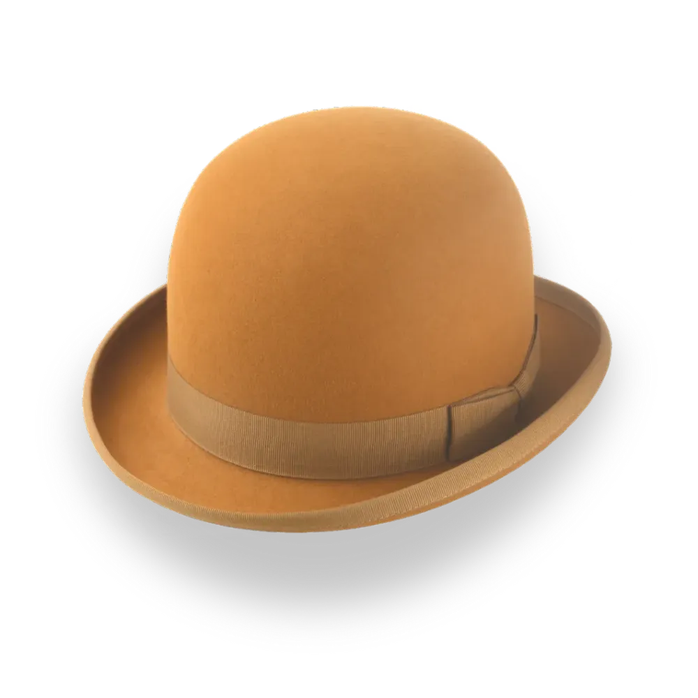 Chapeau melon orange brûlé | Le Coke Agnoulita Hats