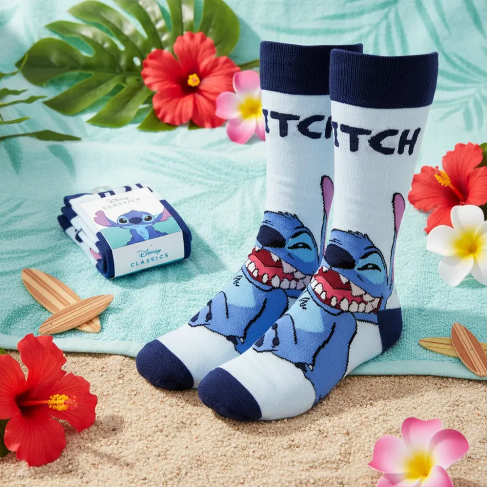 (Précommande) Chaussettes hautes pour femmes Stitch 36/43 Trésors et Merveilles