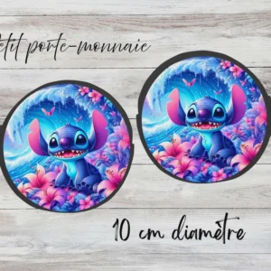 ✨ Petit porte-monnaie sublimé – personnage bleu 4