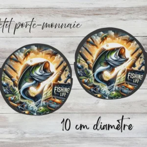 ✨ Petit porte-monnaie sublimé – poisson